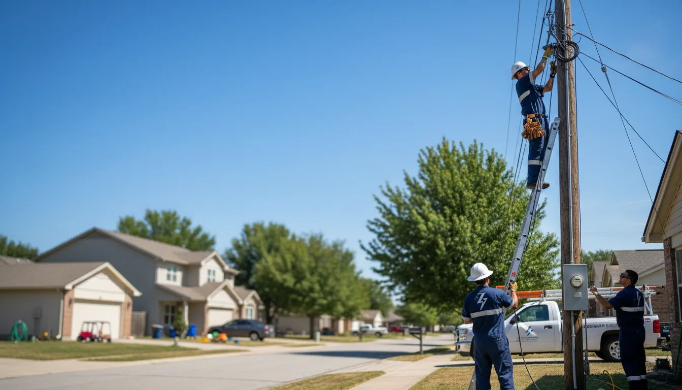 Residential electrician providing installation services in Maunie, IL